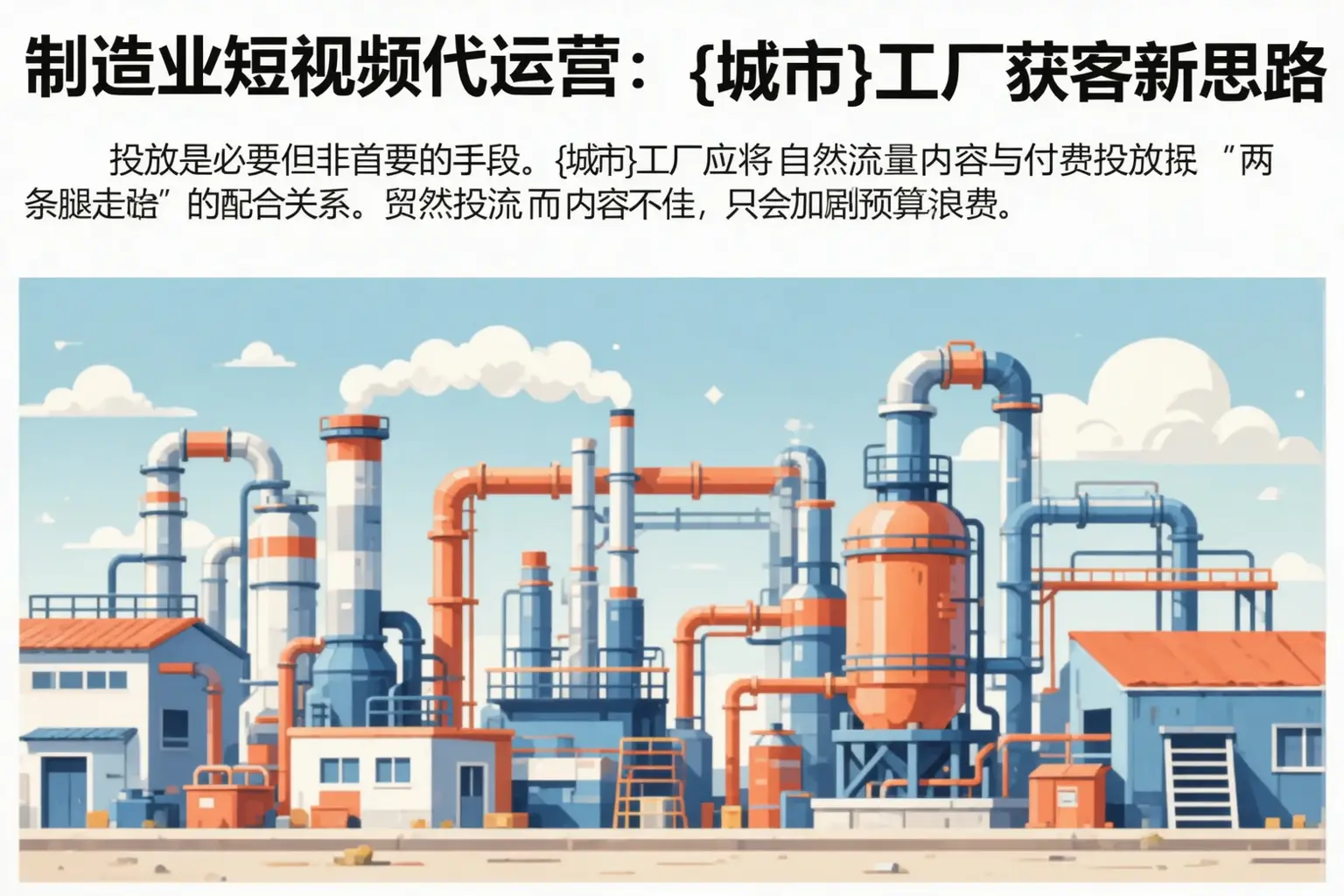 制造业短视频代运营:周村工厂获客新思路